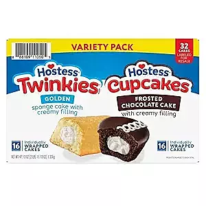 Hostess, Cupcakes & Twinkies, Variety, 47.13 oz, 32 pack