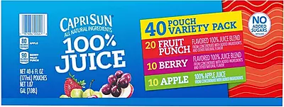 Capri Sun, Variety Pack,  6 fl. oz., 40 pack